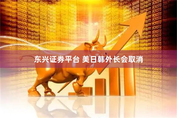 东兴证券平台 美日韩外长会取消
