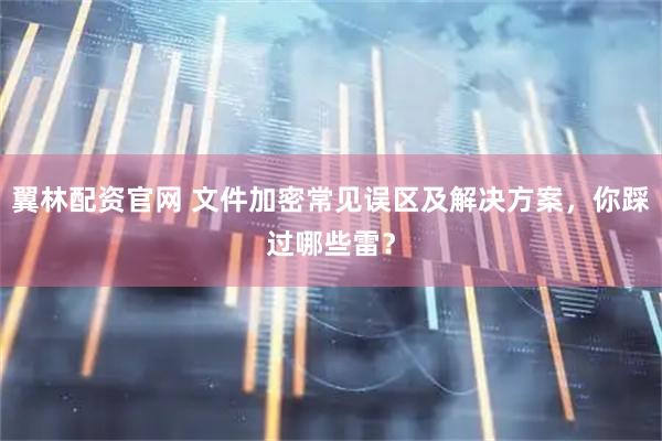 翼林配资官网 文件加密常见误区及解决方案，你踩过哪些雷？